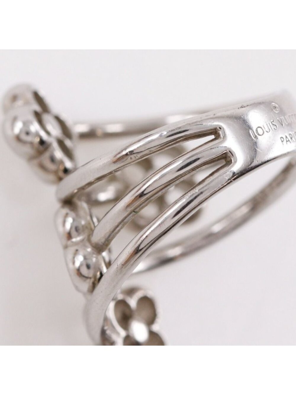 Louis Vuitton Ring Flower Full Metal Silver - Picture 7 of 11